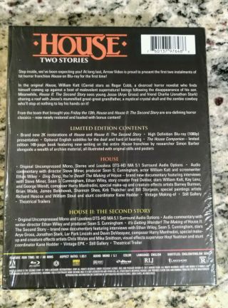 HOUSE: TWO STORIES - ARROW LIMITED EDITION BLU - RAY BOX SET - OOP RARE 2