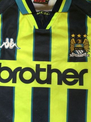 Manchester City Man City 1998 Playoff Final Away Shirt Size M Kappa Rare Item 2