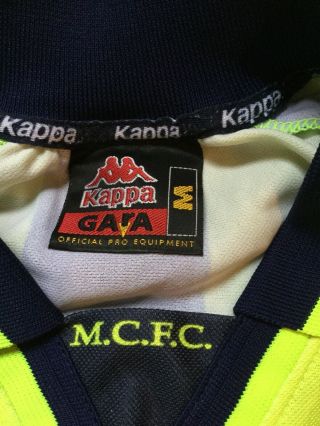 Manchester City Man City 1998 Playoff Final Away Shirt Size M Kappa Rare Item 4