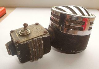 VERY RARE ANTIQUE UK 1920`S/30`S VELOCITY MOVING COIL MICROPHONE BY TRIX 5