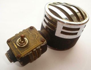 VERY RARE ANTIQUE UK 1920`S/30`S VELOCITY MOVING COIL MICROPHONE BY TRIX 6
