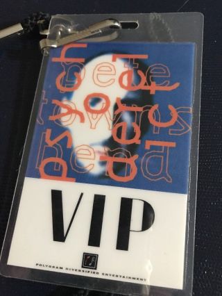 PETE TOWNSHEND PSYCHODERELICT THE WHO Backstage VIP Pass Laminate RARE 2