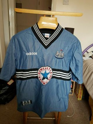 Rare Old Newcastle United Away 1996 Football Shirt Size Large