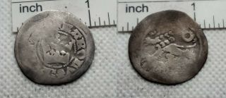 Rare Coin Bohemian Silver Prague Groschen Charles Iv Karel Iv 1346 - 1378 107