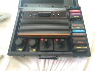 Atari 2600 Launch Edition Woodgrain Console With Rare Case