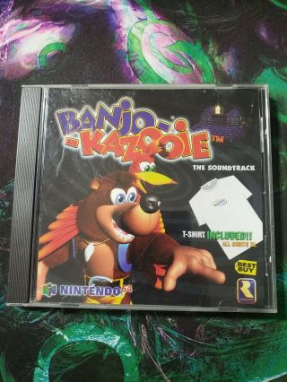 Rare Banjo - Kazooie Soundtrack Cd Nintendo 64 Game Best Buy Exclusive Great