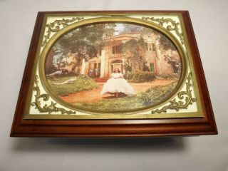 Rare & Sought After Gone With The Wind San Francisco Music Box Co Jewelry Box