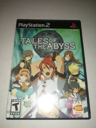 Ps2 Tales Of The Abyss (sony Playstation 2,  2006) Complete,  Rare