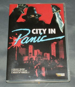 City In Panic (dvd,  2016) Rare Massacre Video Horror Slasher B - Movie