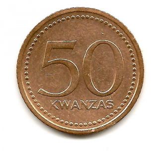 Angola 50 Kwanzas Nd 1975 1978 Km91 Copper Possibly Dipped Very Rare