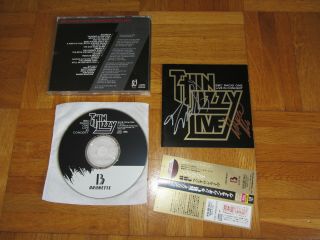 Thin Lizzy Bbc Radio One Live Rare 1992 Japan Promo Sample Cd Album Signed
