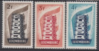 Luxembourg 1956 Europa Mnh Very Rare