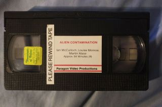 Alien Contamination - VHS 1982,  RARE Paragon Video label,  horror 4