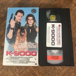 K - 9000 (1989) Vhs 1991 Action Thriller Dog Sci - Fi Animal Crime Must Have Rare
