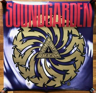Soundgarden Badmotorfinger Rare Promo Double Sided Poster 1991
