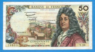 France 50 Francs 1962 Sries 18603 Rare