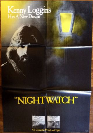 Kenny Loggins Nightwatch Rare Promo Poster 1978