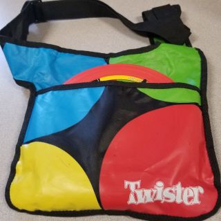 Rare Mb Games 2004 Twister Game Outdoor Yard Play Carry Bag Plastic Spin Disc