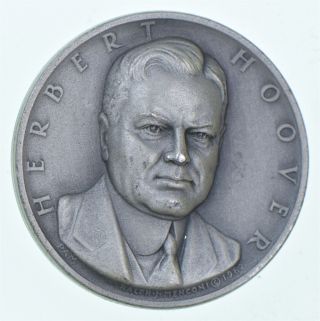 Rare Silver - 24.  5 Grams - Herbert Hoover - Round.  999 Fine Silver 834