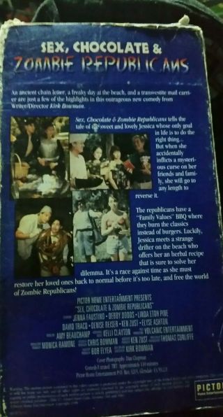 sex,  chocolate &zombie Republicans,  Rare,  oop,  vhs Zombie,  cult 2