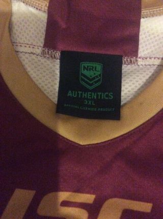 Rare Cameron Smith Queensland Isc Rugby League Shirt Size 3xl