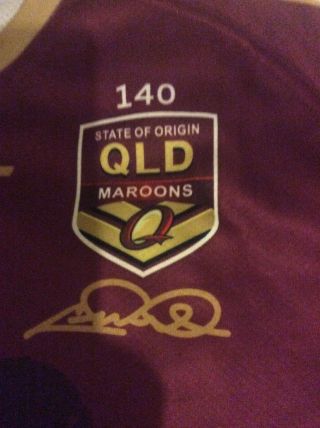 Rare Cameron Smith Queensland ISC Rugby League Shirt Size 3xl 2