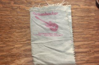 Vintage Rickenbacker Guitar Bass Case Candy Polish Cloth Rare 1960 