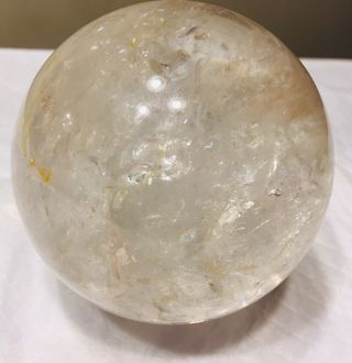 Clear Quartz Sphere Crystal Ball Rare Large Blessed John Of God Shadows Healer