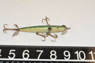 Rare Old Early Wooden Shakespeare Mckinney Special Rigged Underwater Minnow Tuff