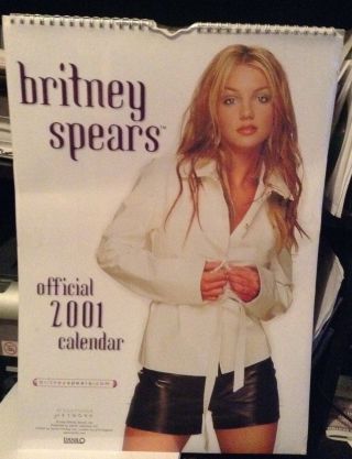Britney Spears Rare 2001 Rare Uk Calendar