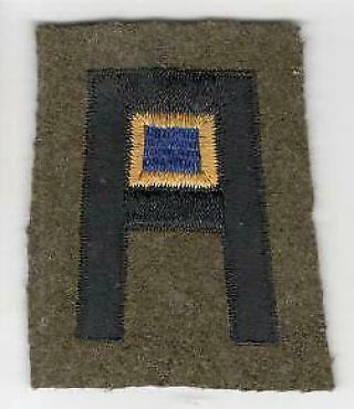 Rare Pre Ww 2 Us Army 1st Army Chemical Wool Patch Inv M775