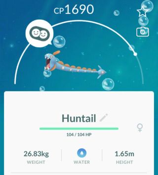 Pokemon Go Huntail Rare Evolution Fast Delivery