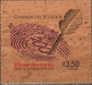 Ecuador 2009 Bicentenary Independence Very Rare Cork Fact Mn