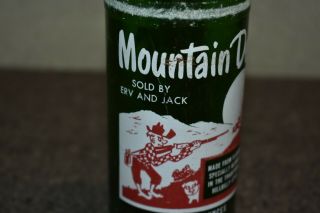 Vintage Rare Hillbilly Mountain Dew Bottle by Erv and Jack 2