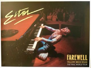 Elton John Farewell Tour Concert Lithograh Poster Vip Limited Edition Rare