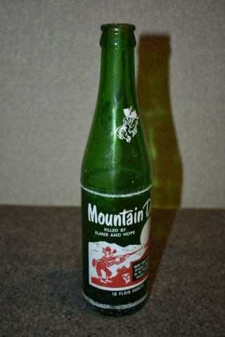 Vintage Rare Hillbilly Mountain Dew Bottle Filled By Elmer And Hope
