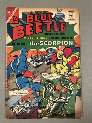 Rare 1964 Charlton Blue Beetle 1 Classic Scorpion Cover