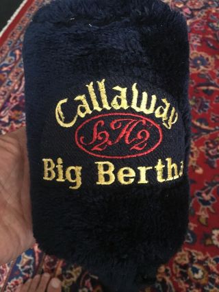 Callaway S2h2 Big Bertha 3 - Wood Vintage Headcover - 2 Holes,  Very Rare