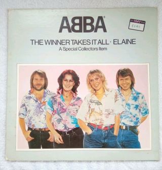 Rare Abba - Winner Takes It All - A Special Collectors Item Vinyl 1980