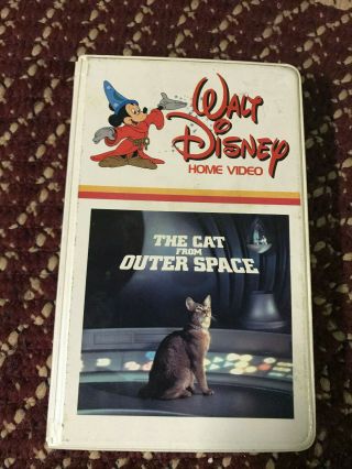 Walt Disneys The Cat From Outer Space Big Box Slip Rare Oop Vhs