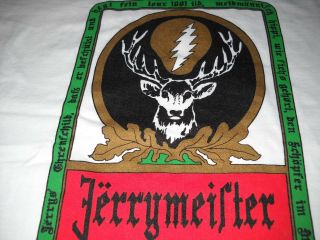 Grateful Dead Concert T - Shirt - Jagermeister Jerry Garcia Skeleton - Lsd - Rare -