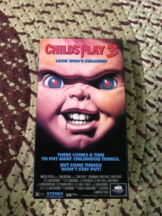 Childs Play 3 Horror Sov Slasher Big Box Slip Rare Oop Vhs