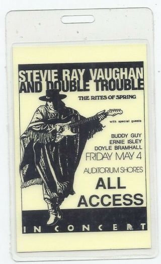 Stevie Ray Vaughan Backstage Backstage Pass Rare