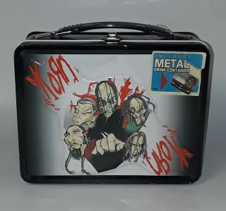 Korn Rare Vintage Lunch Pale With Drink Container,  Guitar Pick