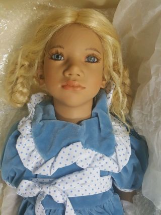 Alke 27 " Annette Himstedt Doll 1994 Girl Norway Straight Legs Rare 11806 Nos