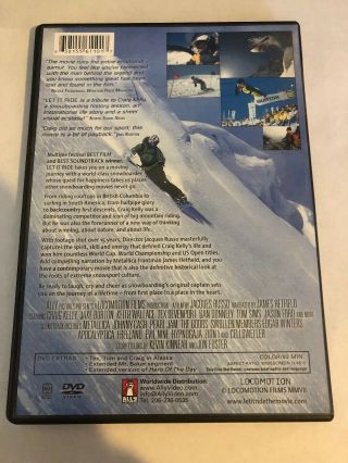 Let It Ride: The Craig Kelly Story (DVD,  2007) RARE James Hetfield Snowboarding 2