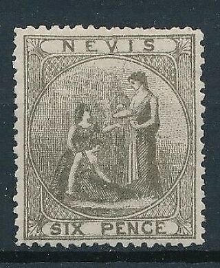 [38550] Nevis 1876 Good Rare Classical Stamp Very Fine No Gum High Cv