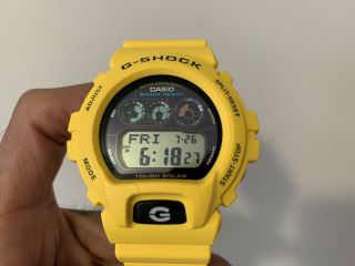 Casio G - Shock Tough Solar G - 6900a - 9 Yellow Watch Authentic Rare