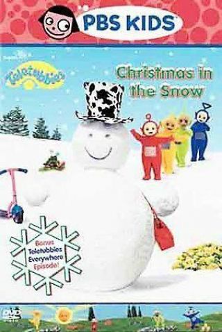 Teletubbies - Christmas In The Snow (rare Dvd,  2005) Pbs Kids