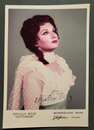 Mariella Devia Rare Gorgeous Signed Vintage 5x7 Photo,  Italian Opera Soprano